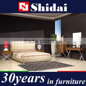 European Style High Quality and Stylish Leather Bed B9031 thumbnail-2