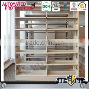 Steel-wood Combination College Library Furniture Book Rack /storage Rack Shelf thumbnail-4