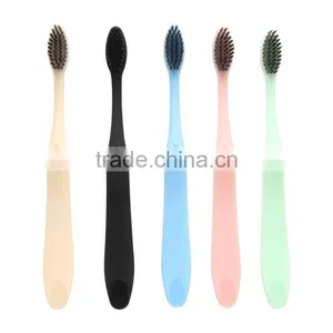 Hotel Toothbrush 5pcs/package Home Toothbrush Kit Charcoal Toothbrush thumbnail-1