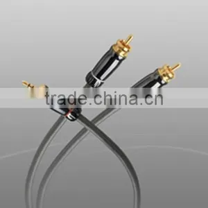 3.5mm Stereo Plug to 2RCA Plug RCA Cable VK5008 thumbnail-1