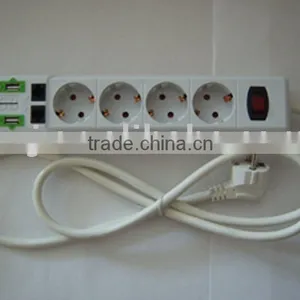 Surge Protected AC Socket With Phone Line and USB Port thumbnail-1