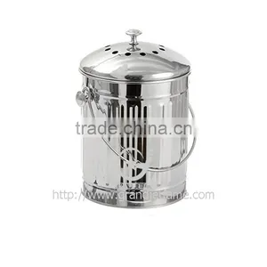 Stainless Steel Compost Bin 1 Gallon thumbnail-1