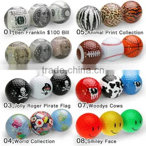 Custom Logo Stick Loog on Golf Gift Ball thumbnail-1