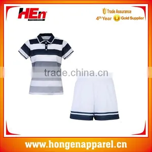 Latest Free Design 100% Polyester Tennis Wear Breathable Girls Teamwear/customzied Fashionable Club Tennis Wear thumbnail-1