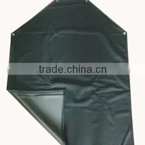 Customized Solid Color Cotton Textile PU Coated Rubber Apron For Woman thumbnail-1