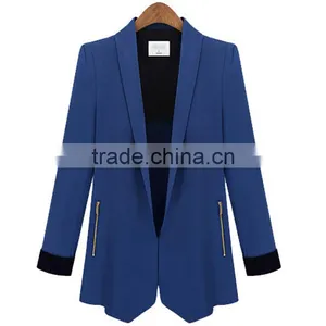 2015 New Model Ladies Elegant Good Quality Classic Look Office Wear Workwear Half Sleeve Formal Jacket thumbnail-3