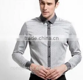 100% Cotton,Fashion,Business Men's Shirt BSRT0075 thumbnail-1