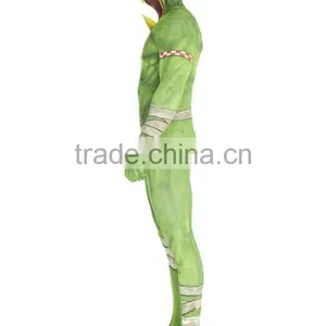 Orc Jaw Dropper Green Morphsuit Costume thumbnail-2