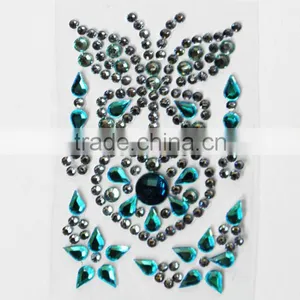 Colorful Self Adhesive Gems Custom Diamond Acrylic Rhinestone Sticker thumbnail-6