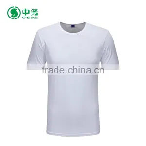 Wholesale Customized Logo Short Sleeve Unisex Slim Fit Sublimation Blank T-Shirt thumbnail-2