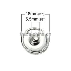 Custom Jewelry Bird Pattern 18mm Glass Buttons For Snap Button Bracelets thumbnail-2
