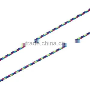 Cotton Jewelry Woven Thread Cord Multicolor 2.0mm ( 1/8"), 10 M thumbnail-1