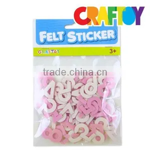 OEM Teaching Material Craftoy Felt Sticker Letter Blue Low Price thumbnail-1