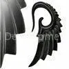New 2mm, 2.5mm Black Swan Wing Uv Acrylic Plugs, Tunnels, Tapers Body Piercings Jewelry thumbnail-1
