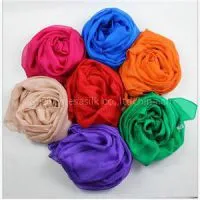 Multicolor Silk Chiffon Scarves thumbnail-1