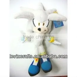 Stuffed Long Hair White Sonic Plush Toys With Blue Foot thumbnail-1
