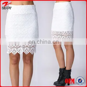 2015 Latest Skirt Design Pictures For White Lace Skirt / Sexy Photos Women Short Skirts thumbnail-1