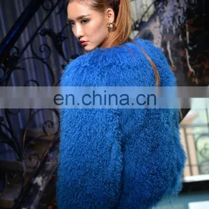 Hot-sale Mongolian Lamb Fur Coat Women Winter Fur Jacket thumbnail-4