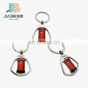 Postbox Shape Cheap Custom Painted Metal Keychain thumbnail-4