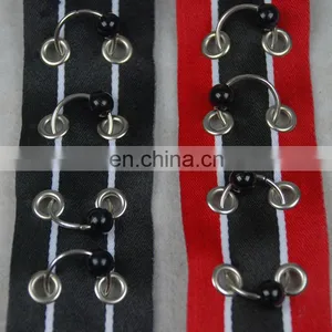 Decorative Embroidery Eyelet Trim With Beaded Pearl thumbnail-2