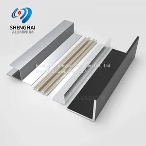 Anodized Aluminum Channel Extrusion Profiles UAE Adjustable Aluminum Windows and Doors Frame Profile thumbnail-2