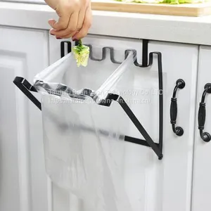 Garbage Bag Holder Rack Iron Portable Multi Function Home Kitchen Accessories thumbnail-1