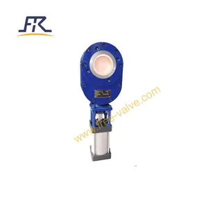 Short Type Pneumatic Ceramic Double Disc Gate Valve thumbnail-5