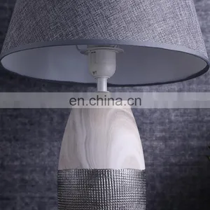 Popular Modern Design Wood Grain Relief Decorative Hotel Vintage Nightstand Lamps for Home Decor thumbnail-5
