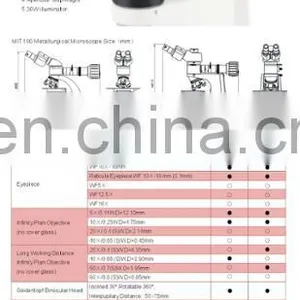 MIT100/200 Economic Lab Metallurgical Microscope thumbnail-3