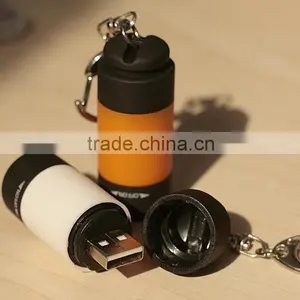Mini Keychain Usb Rechargeable Flashlight thumbnail-4