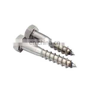 DIN571 Hex Head Lag Wood Screw Hexagon Screw for Wood Screws Stainless Steel thumbnail-4