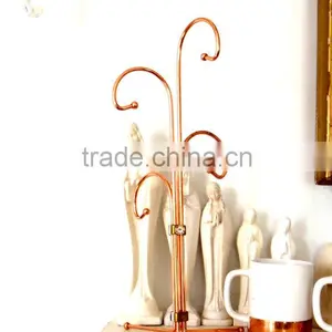 Moscow Mule Mug Hanging Tree, Cup Hanging Copper Wire Stand, Kitchen Mug Tree thumbnail-5