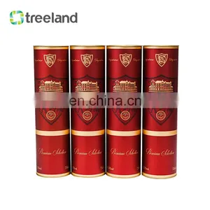 Custom Wine Water Bottle Package Paper Cylinder Box Cardboard Tube Packaging With Logo thumbnail-2