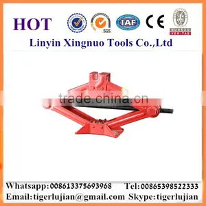 2016 Arrival Hot Selling in China Famous Brand Name Xingnuo 1.5-ton Capacity Hydraulic Red Color Scissor Jack thumbnail-1
