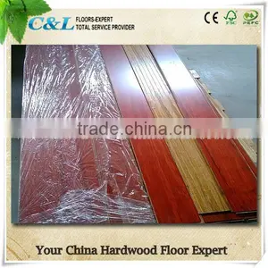 High Glossy Red Solid Bamboo Flooring With T&G Joint thumbnail-1