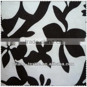 Leaves Pattern Linen Printed Fabric thumbnail-1