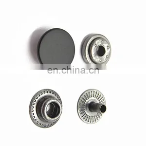 20mm Black Metal Hidden Press Snap Button thumbnail-1