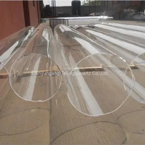 Large Diameter Quartz Glass Tube Clear Quartz Tube thumbnail-1