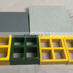 Fiberglass Grille High Quality High Strength Light Weight Customized 38*38*38mm 25*25*25mm 50*50*50mm FRP Molded Grating thumbnail-4