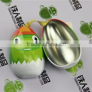 Easter Printed Tin Case Egg Shape Tin Can Custom Box thumbnail-2