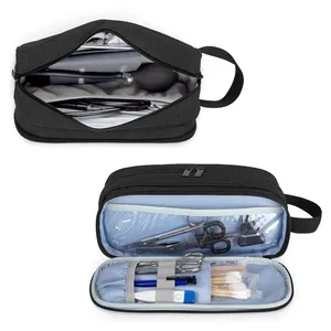 Hold 2 Stethoscopes Or BP Cuffs, Compatible With 3M Littmann/MDF/ADC, Medical Case With Extra Pocket For Nurse Accessories thumbnail-1