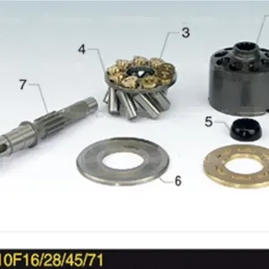 Hydraulic Spare Parts A10VM Series A10f 16/28/45/71 Rexroth Piston Pump Part for A10f16 A10f28 A10f45 A10f71 Repair Kit thumbnail-5