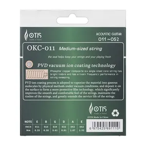 Factory Wholesale Phosphor Bronze Coated Acoustic Guitar Strings Set OKC-010 thumbnail-2