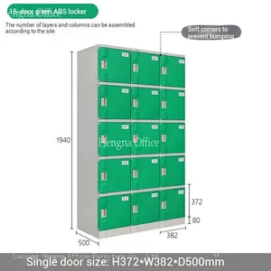 Ergonomic ABS Plastic Locker With Soft Corners - Premium Safe Storage Cabinet for Hospital Medical Facility thumbnail-4