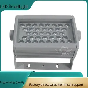Led High-power Square Floodlight With Dmx512 Protocol, 200w Full-color Floodlight for Bridges thumbnail-2