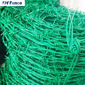High Tensile Barbed Wire Fence 500 Meters Sharp Edge Barbed Steel 12.5 Galvanized Barb Wire thumbnail-3