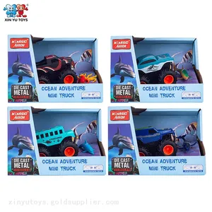 1:43 Scale Die-cast Cars Animal Dinosaur Ocean Series Inertia Metal Vehicle Toys for Children thumbnail-3