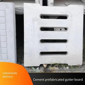 Concrete Steel Bar Ditch Cover Plate Mold, Leakage-preventing Precast Grate Plastic Mold, Sturdy and Durable thumbnail-1