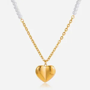 Minimalist Waterproof Stainless Steel Gold Necklace - Exquisite Jewelry Design thumbnail-2