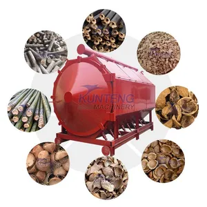 Industrial Horizontal Wood Block Coconut Shell Bamboo Biomass Carbonization Furnace EPC thumbnail-1